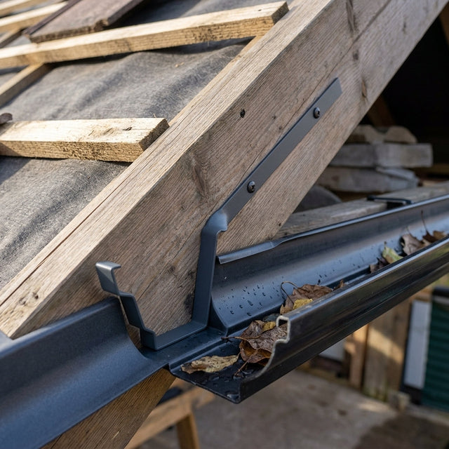 Aluminium Moulded Ogee Gutter Side Rafter Bracket 125 x 100mm