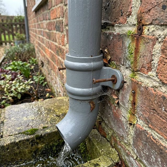Aluminium Traditional Downpipe Spare Socket Eared 76mm Diameter