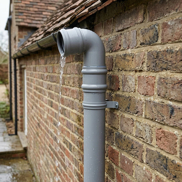 Aluminium Traditional Downpipe Length 63mm Dia x 3m Non-Eared Socket