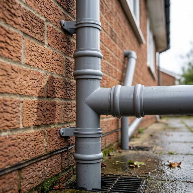 Aluminium 63mm Diameter Traditional Downpipe Branches 92.5° & 112.5°