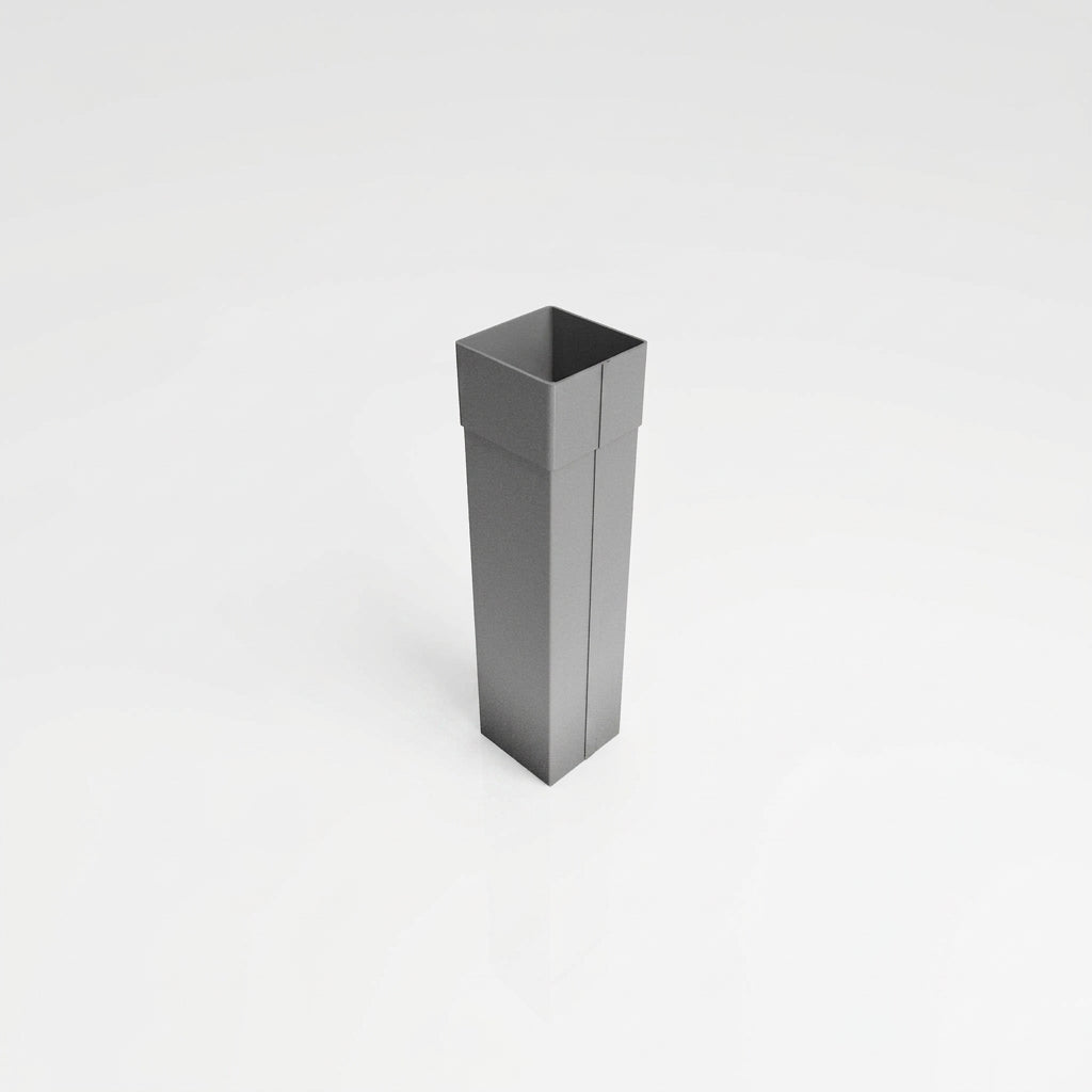 72x72mm Aluminium Gutter Outlet Spigot Extender (view 2)