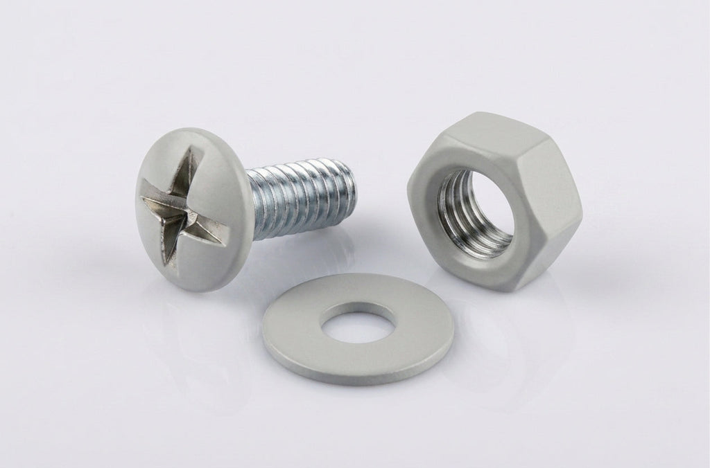 M6 Moulded Gutter Jointing Bolt, Nut & Washer Set (50 Pack) — RAL 7035