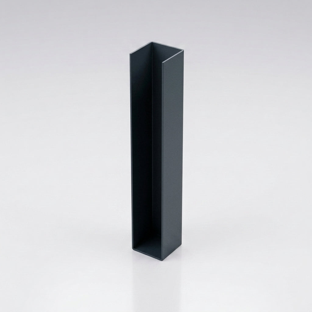 UF1 Aluminium Fascia Board Joint Cover - U Return Profile — RAL 7016