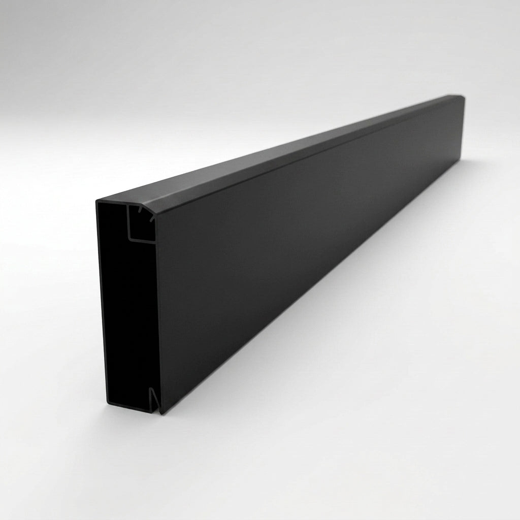 U Return Aluminium Fascia Board 30x25mm – 3m Length — RAL 9005