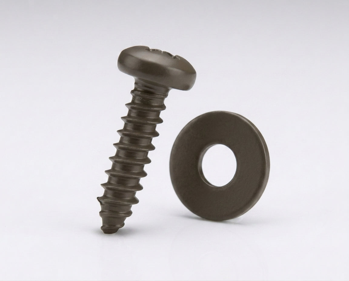 No. 12 x 30mm Box Gutter Fixing Screw & Washer Set (100pcs) — RAL 7022