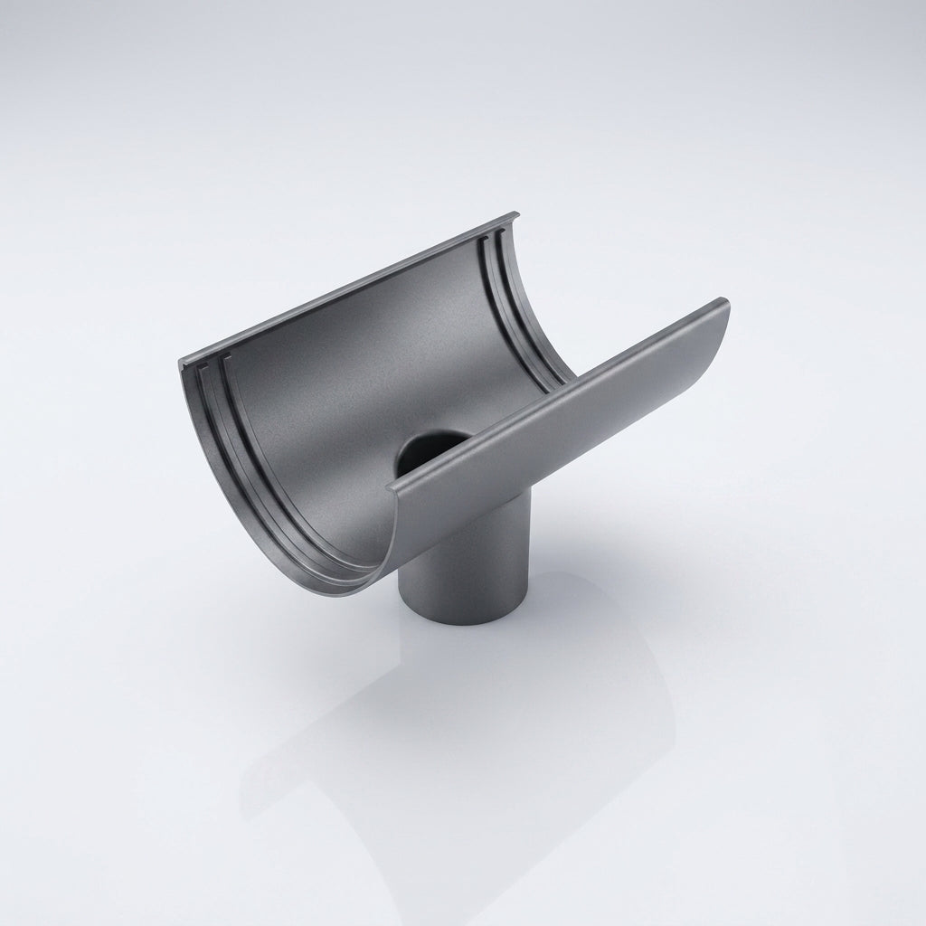 Deepflow Aluminium Gutter Outlet 63mm Dia – 130mm (view 2)
