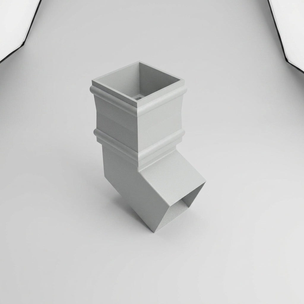 Traditional Aluminium Downpipe Bends 72x72mm – 92.5° & 112.5° — RAL 7035 / 112.5 Degrees