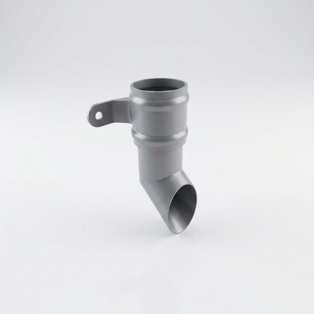Traditional Aluminium Downpipe Shoe 63mm Diameter (view 2)