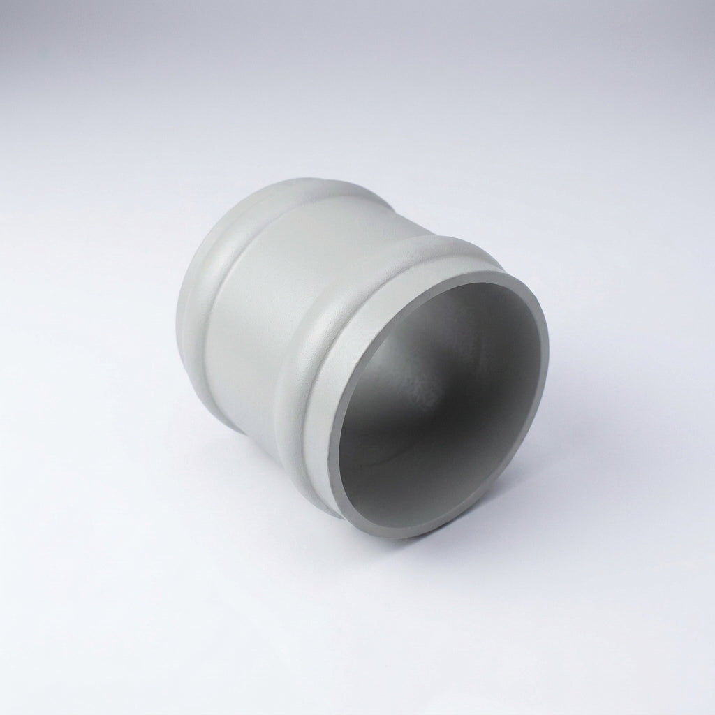 76mm Traditional Aluminium Downpipe Socket Non-Eared Spare — RAL 7035