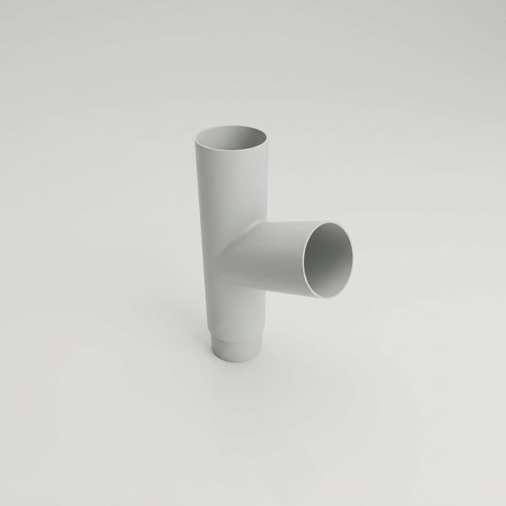 63mm Flush Joint Downpipe Branches – 92.5° or 112.5° Arms — RAL 7035 / 112.5 Deg