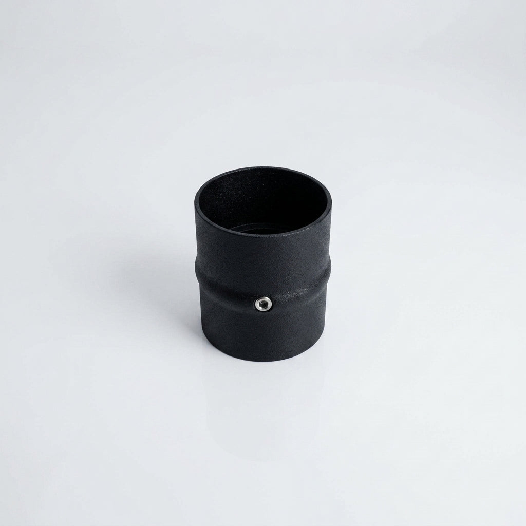 Flush Joint Internal Jointer 63mm Diameter Aluminium — Textured Black