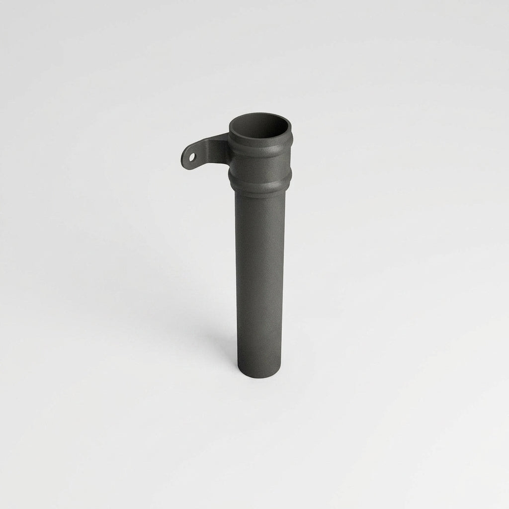 Traditional Aluminium Downpipe Sample — RAL 7022 / 76mmØ