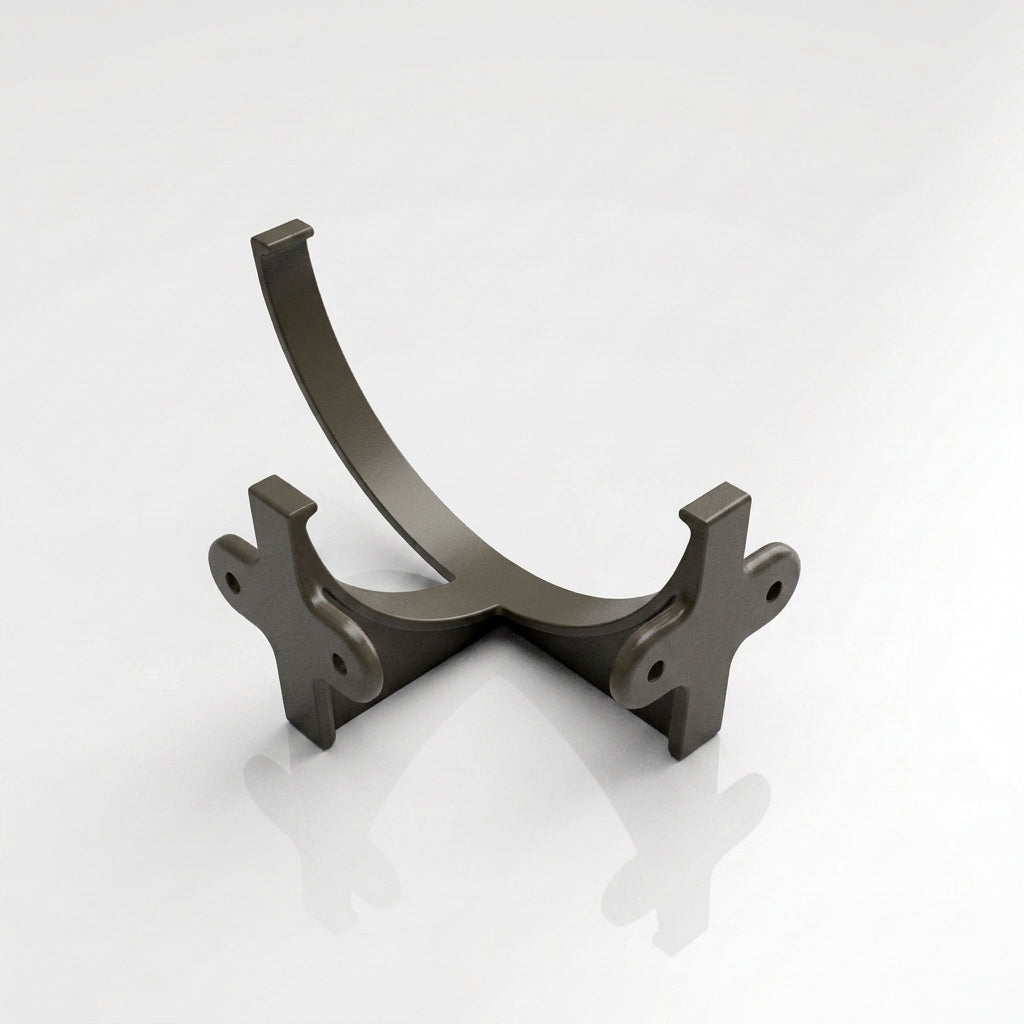 Half Round Aluminium Gutter Fascia Bracket 125mm — RAL 7022