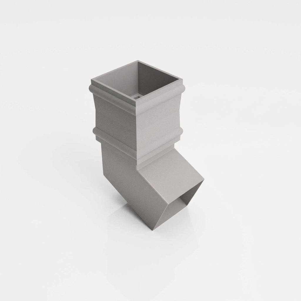Traditional Aluminium Downpipe Bends 72x72mm – 92.5° & 112.5° — RAL 7036 / 112.5 Degrees