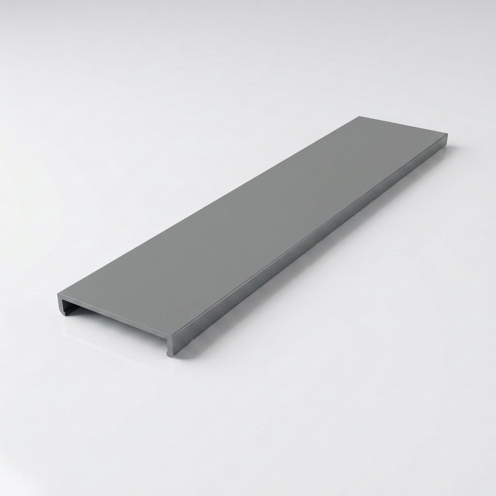 Aluminium Soffit Board Joint Cover — RAL 7037