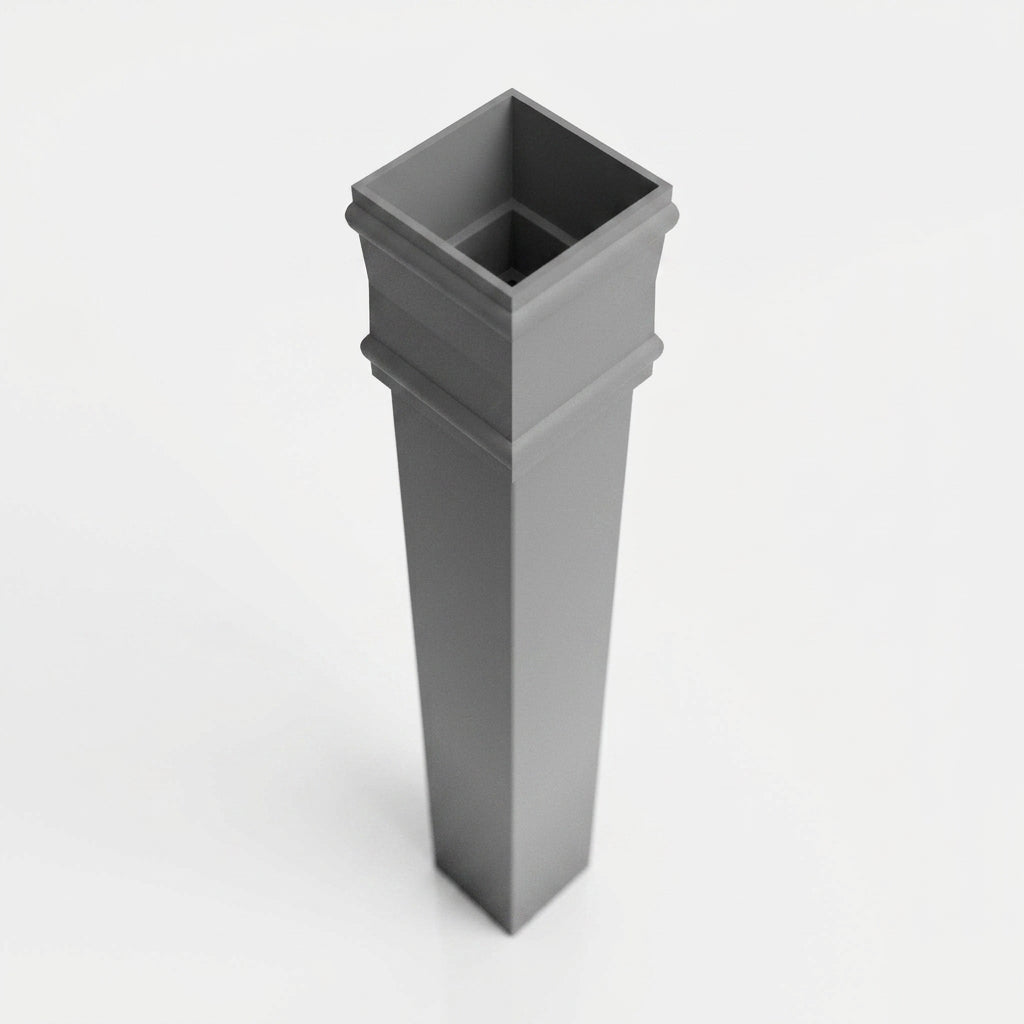 Traditional Downpipe Length 72x72mm x 3m Non-Eared Socket (view 2)