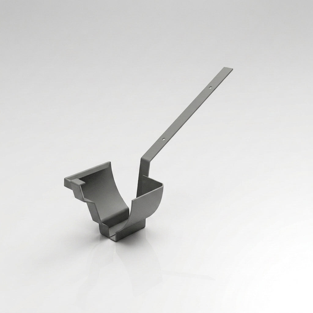 Moulded Ogee Gutter Top Rafter Bracket 125 x 100mm — RAL 7037