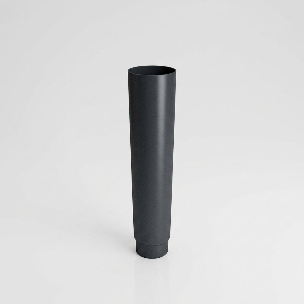 Aluminium Flush Joint Downpipe Sample — RAL 7016 / 76mmØ
