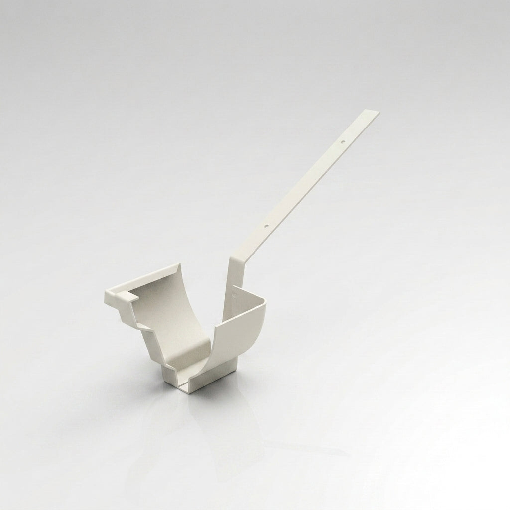 Moulded Ogee Gutter Top Rafter Bracket 125 x 100mm — RAL 9010