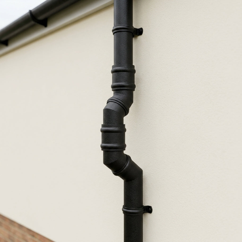 76mm Diameter Traditional Aluminium Downpipe Bends 92.5° & 112.5°