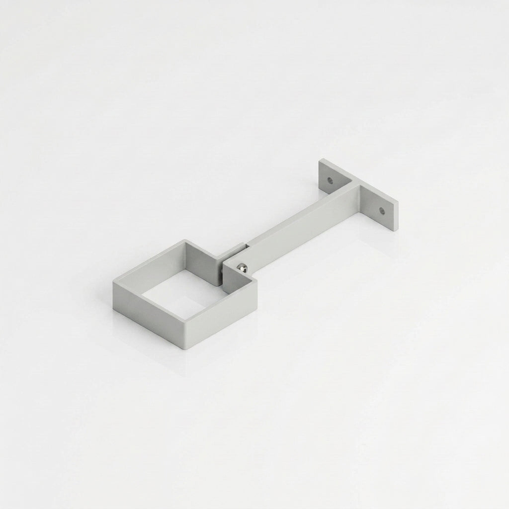 Adjustable Aluminium Pipe Clip 72×72mm – Flush Joint Downpipe — RAL 7035