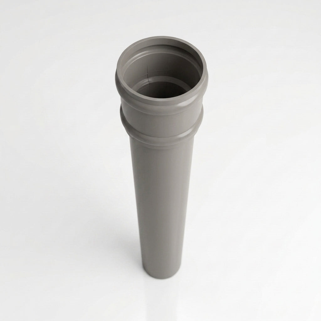 Traditional Downpipe Length 63mm Dia x 3m Non-Eared Socket — RAL 7036