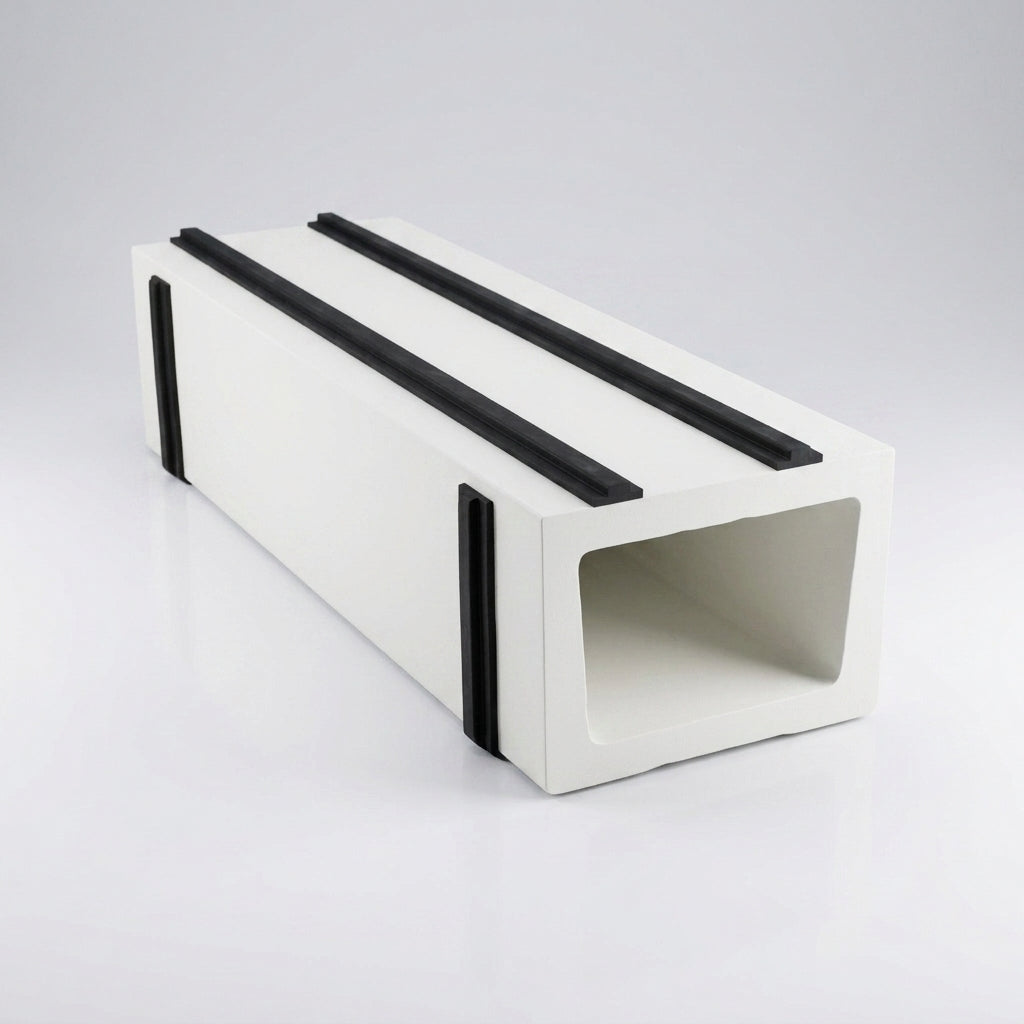 Aluminium Coping Fixing/Joint Brackets 1500mm Centres — RAL 9016