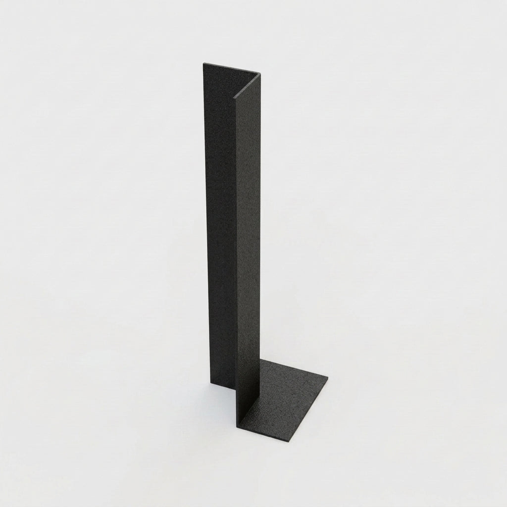 L Return Fascia Board Angle Covers – Aluminium Corner Fascia — Textured Black / 90 Deg Internal Angle