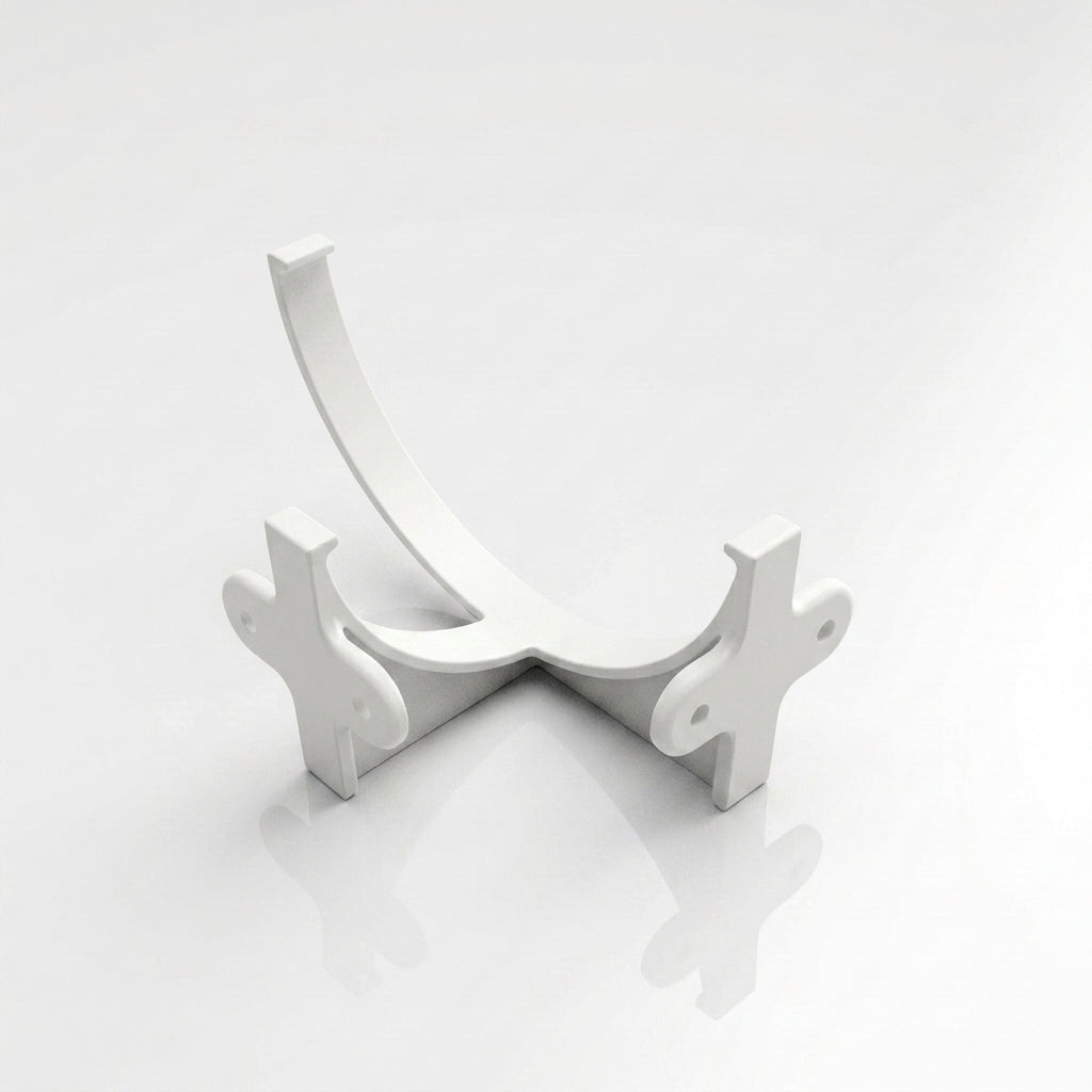 Half Round Aluminium Gutter Fascia Bracket 125mm — RAL 9016