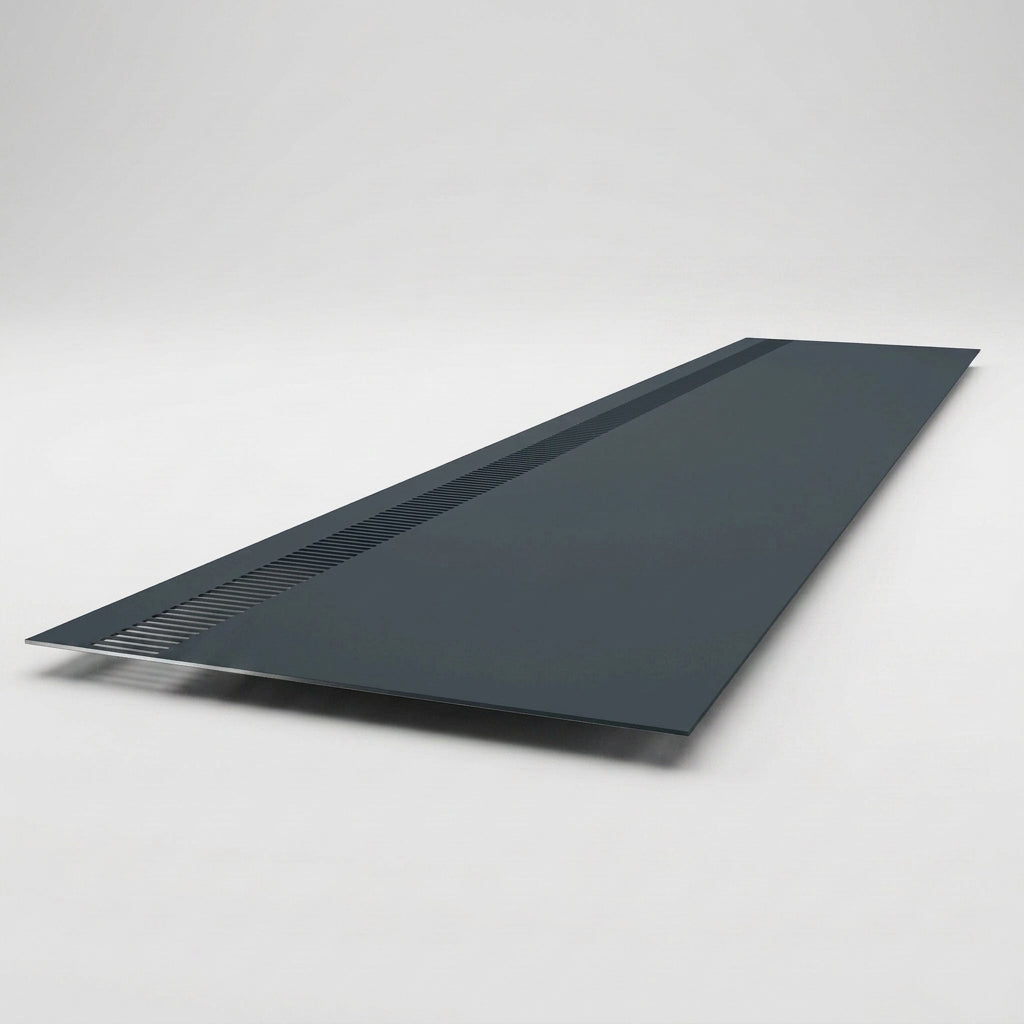 Aluminium Soffit Boards – Plain or Vented with Exterior Coating — RAL 7016 / 740mm Wide | Vented