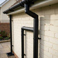 63mm Flush Joint Downpipe Branches – 92.5° or 112.5° Arms — Textured Black / 92.5 Deg (in use)