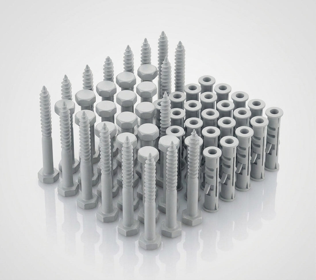 M8 x 70mm Hex Head Coach Screws, Stainless Steel (Pack of 50) — RAL 7035