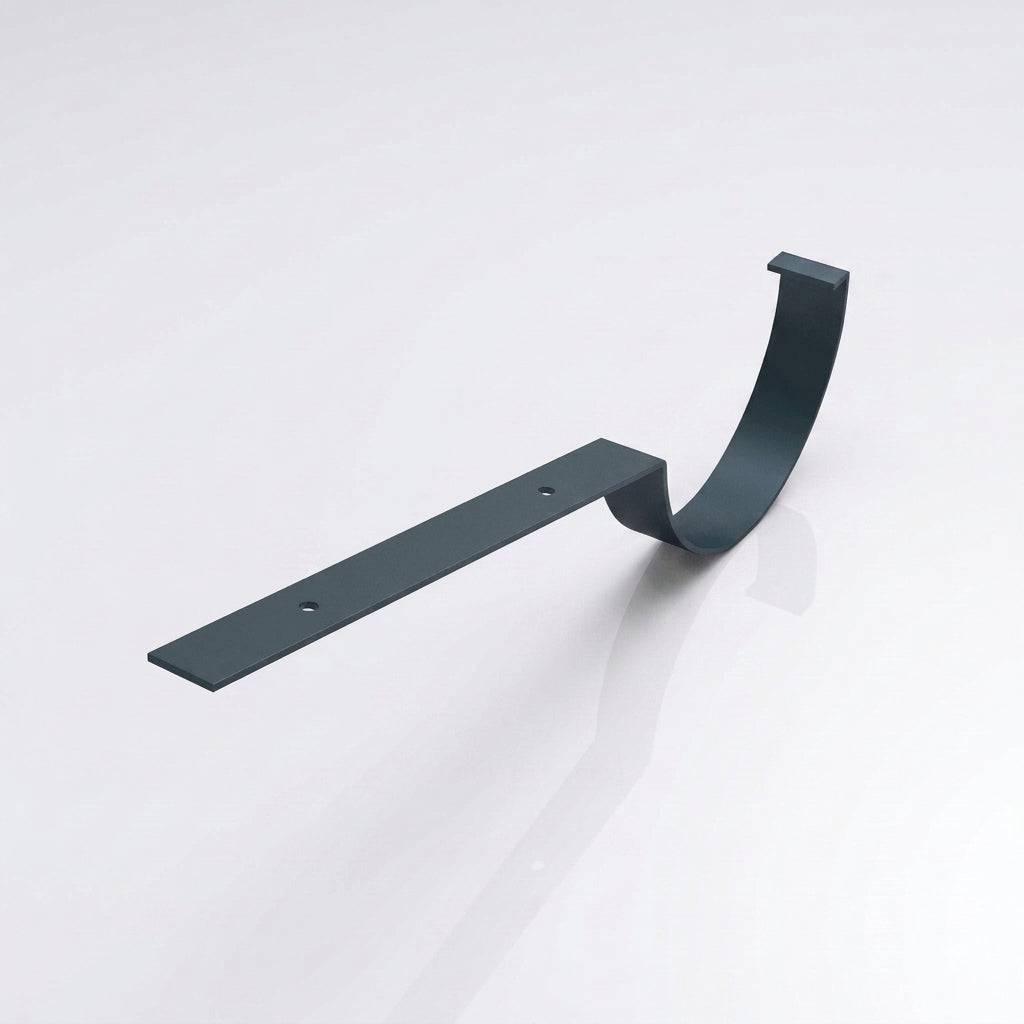 130mm Aluminium Gutter Top Rafter Bracket — RAL 7016