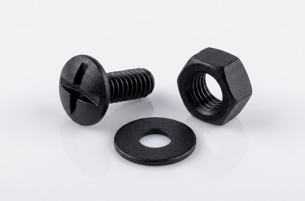 M6 Moulded Gutter Jointing Bolt, Nut & Washer Set (50 Pack) — Textured Black