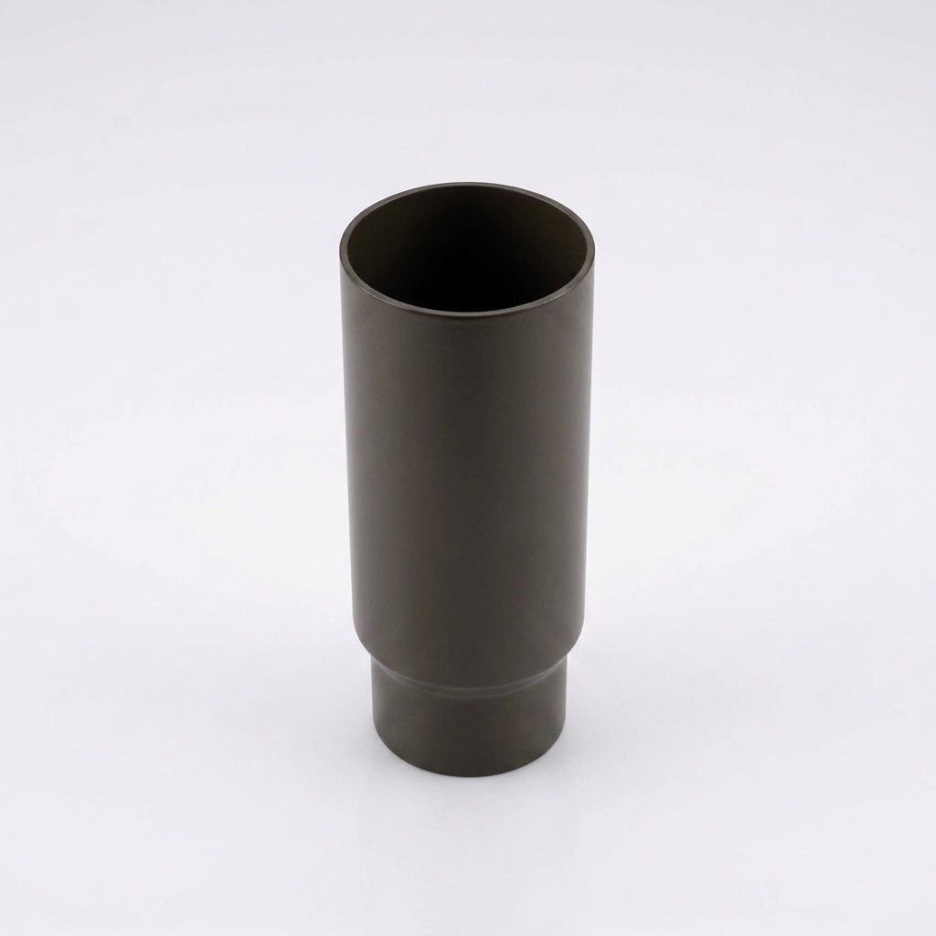 Flush Joint Aluminium Downpipe Length – 76mm Dia x 3m — RAL 7022
