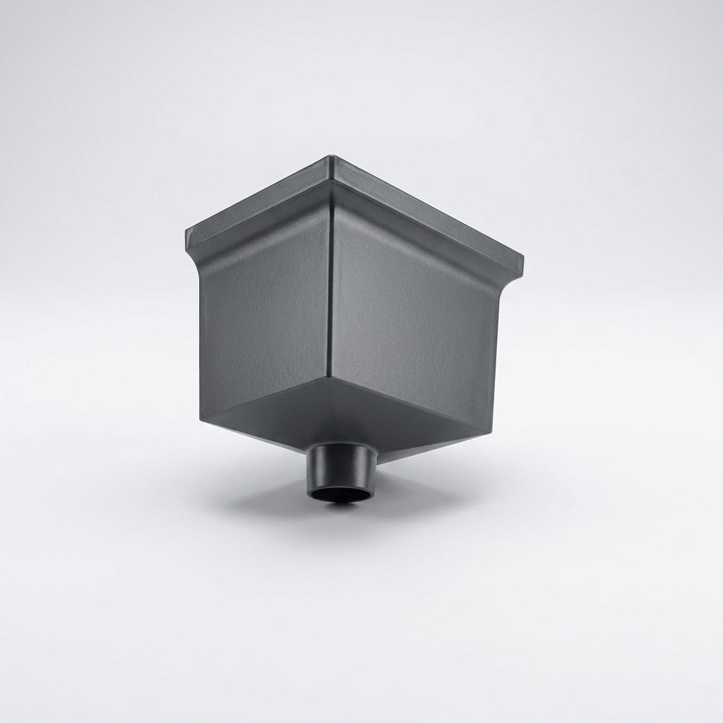 Cast Aluminium Hopper Head 255 x 175mm with 63mm Spigot (view 2)