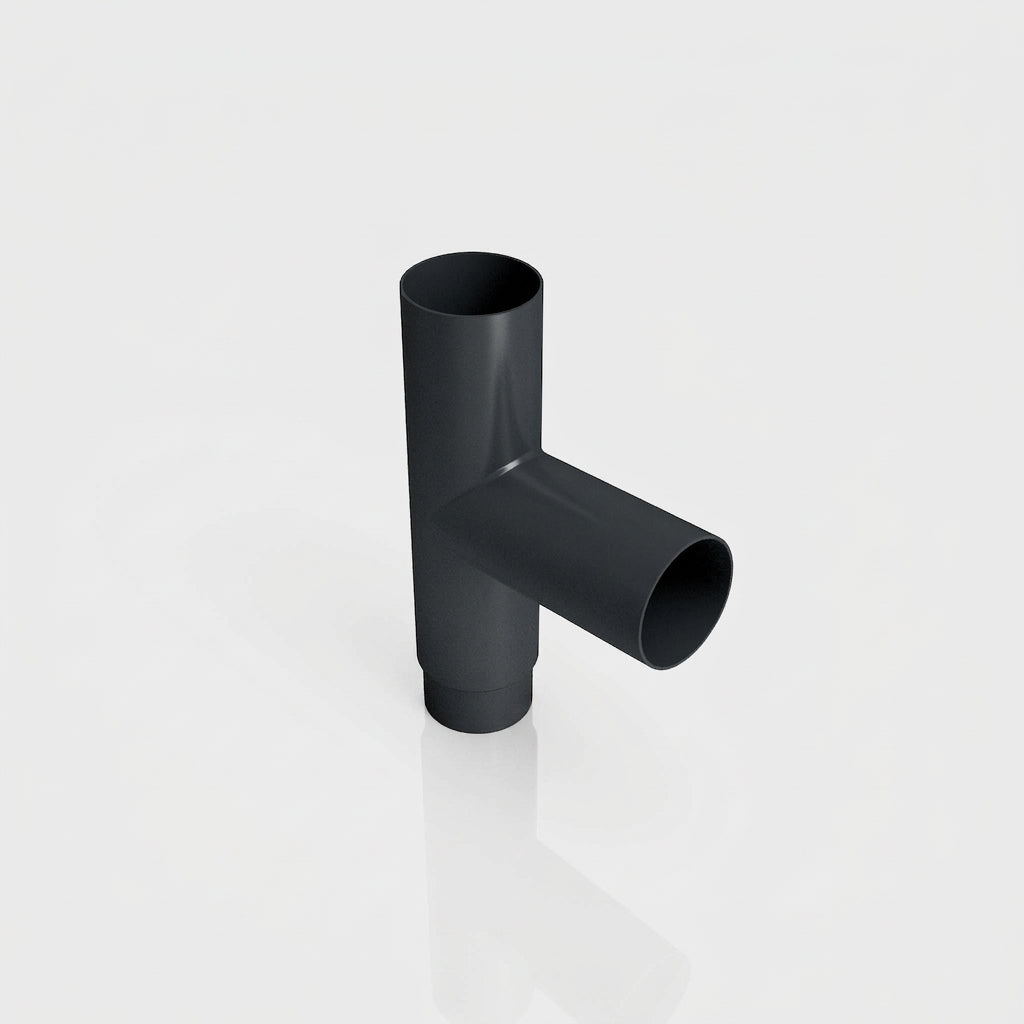 63mm Flush Joint Downpipe Branches – 92.5° or 112.5° Arms — RAL 7016 / 92.5 Deg