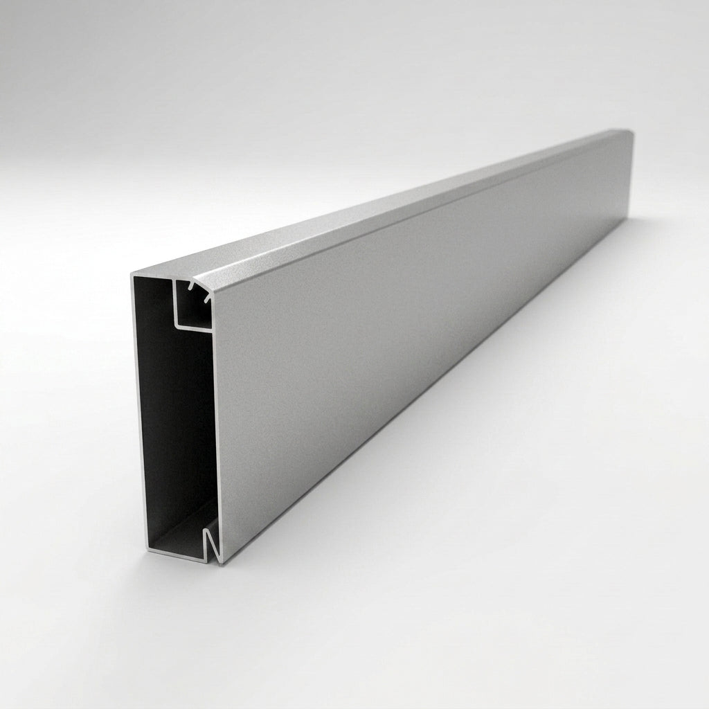 U Return Aluminium Fascia Board 30x25mm – 3m Length — RAL 9006