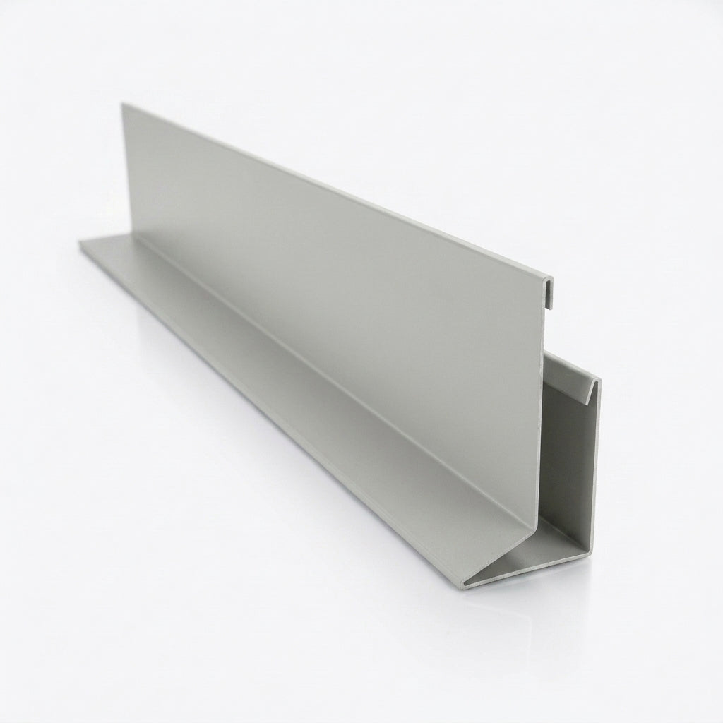 V Return Aluminium Fascia Board 30mm 45° 3m — RAL 7035