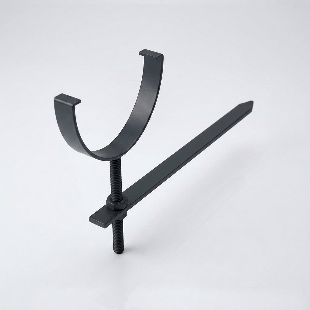 130mm Rise and Fall Gutter Bracket for Deepflow Aluminium System — RAL 7021