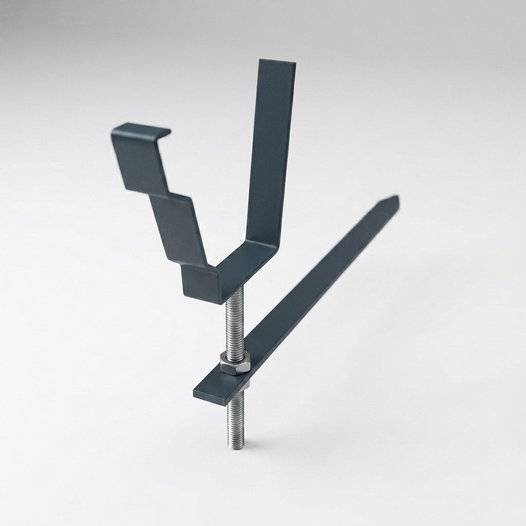 Moulded Ogee Gutter Rise and Fall Bracket 125 x 100mm — RAL 7016
