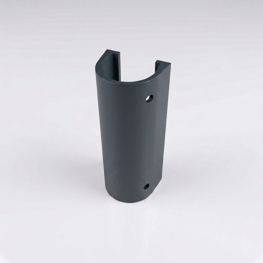76mm Diameter Aluminium Downpipe Access Plate — RAL 7016
