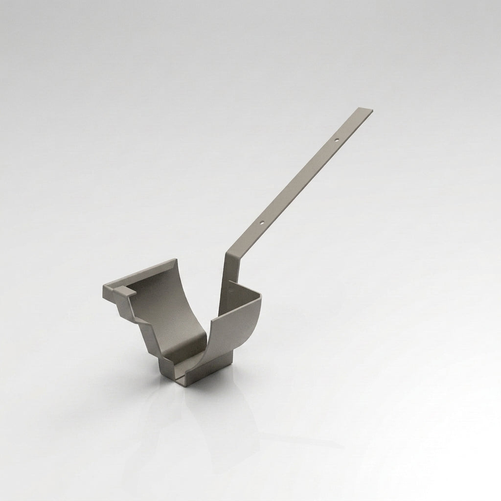 Moulded Ogee Gutter Top Rafter Bracket 125 x 100mm — RAL 7036