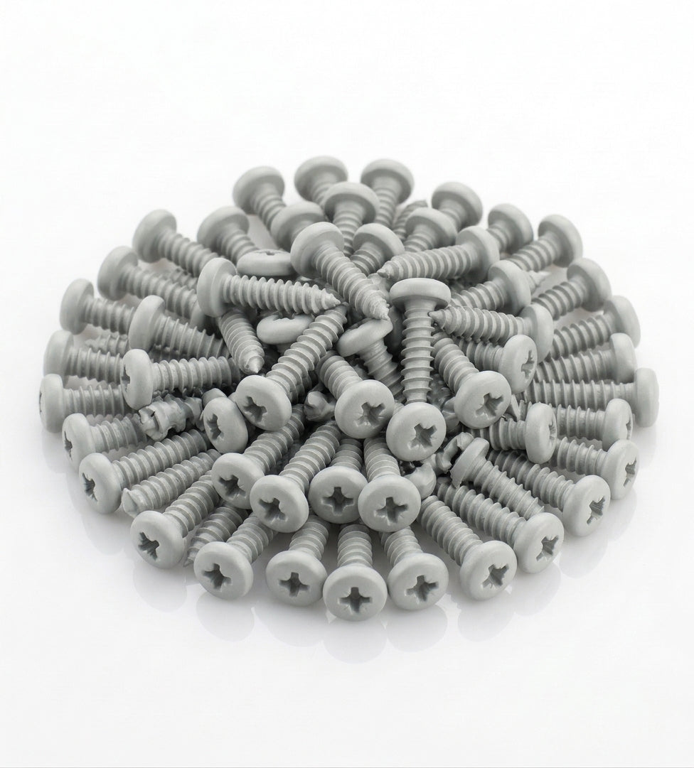 No. 12 × 30mm Pozi Pan Gutter Bracket Fixing Screw (100 Pack) — RAL 7035