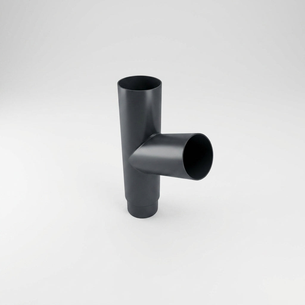 76mm Diameter Flush Joint Downpipe Branches — RAL 7016 / 112.5 Degrees