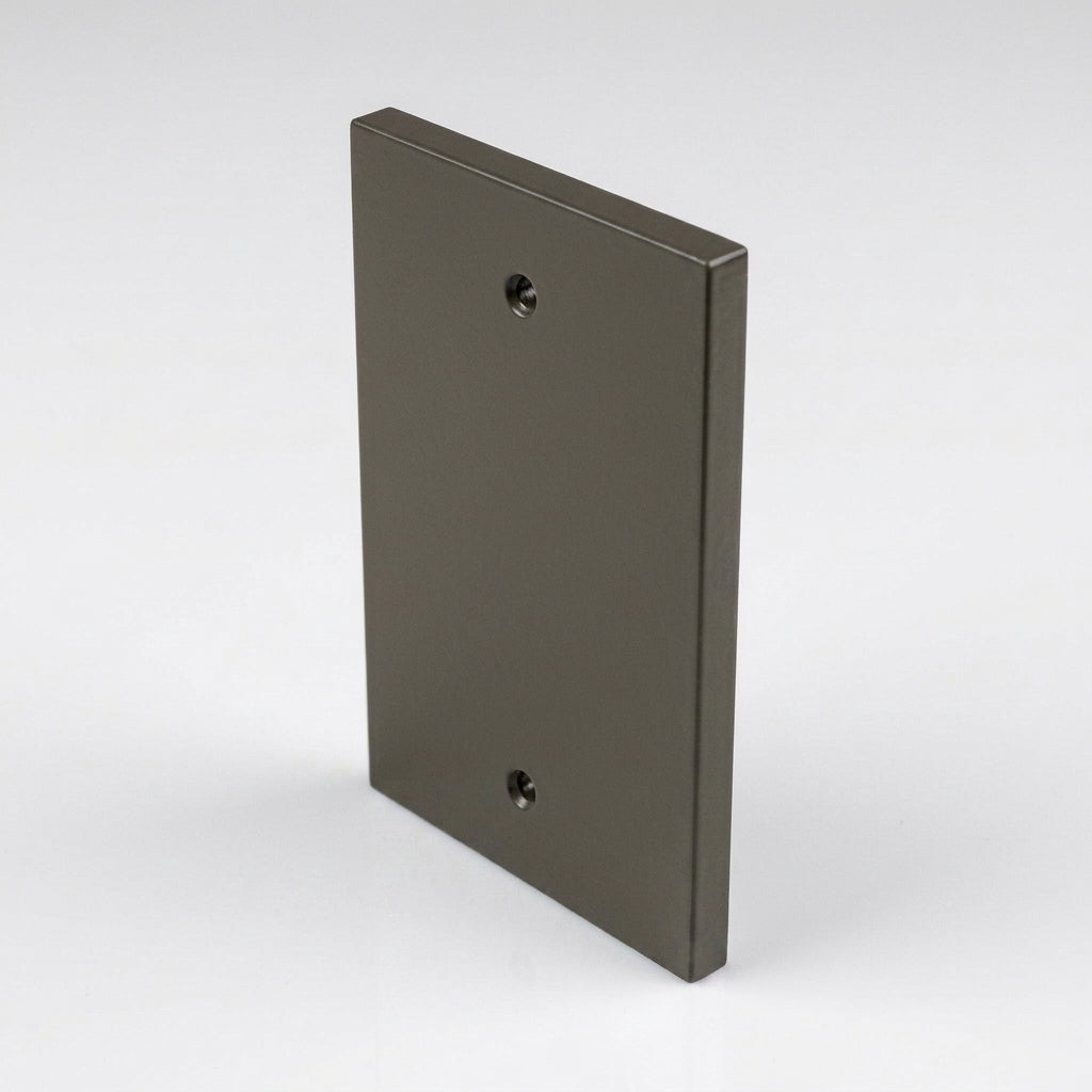 Aluminium Downpipe Access Plate 72x72mm — RAL 7022