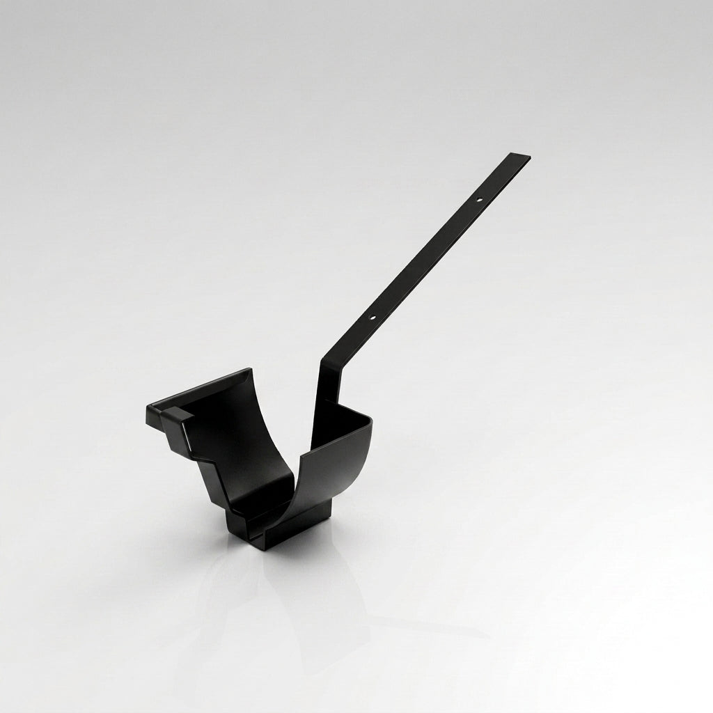 Moulded Ogee Gutter Top Rafter Bracket 125 x 100mm — RAL 9005