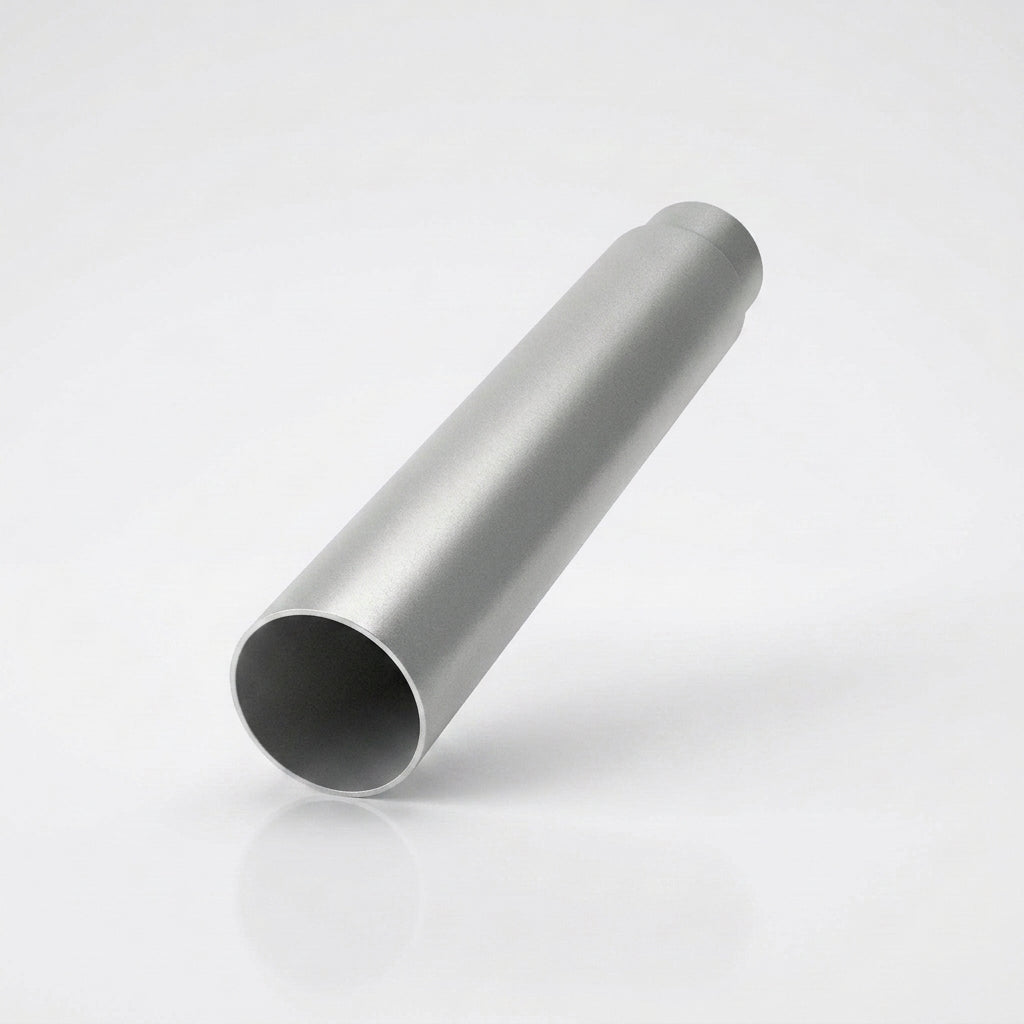 Flush Joint Aluminium Downpipe 63mm Diameter × 3m Length — RAL 9006