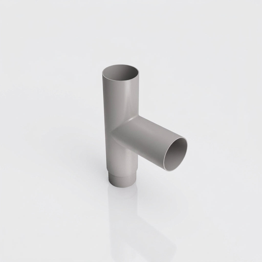 63mm Flush Joint Downpipe Branches – 92.5° or 112.5° Arms — RAL 7036 / 92.5 Deg