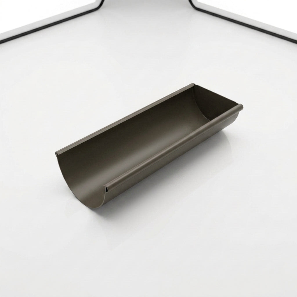 Aluminium Gutter Sample - Standard Profile — RAL 7022